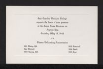 Invitation to Alumni Day 1949
